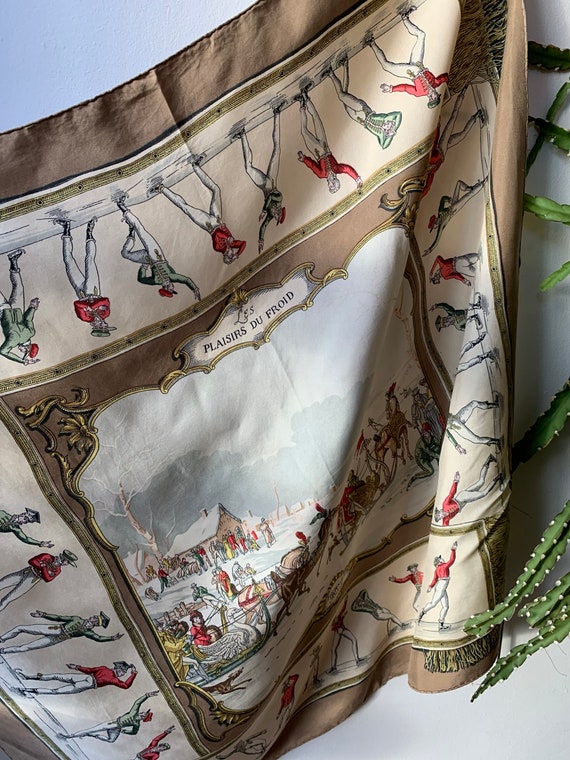 Vintage HERMES Paris silk scarf