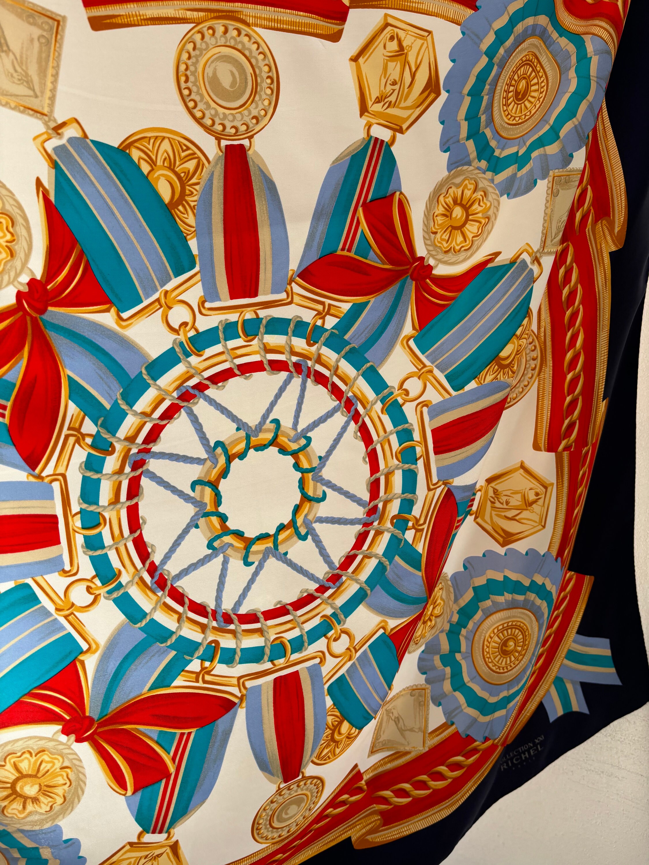 Hermès foulard vintage Belle Chasse Linares 1963 - Katheley's