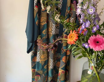 Kimono de seda vintage de los años 80 para festivales