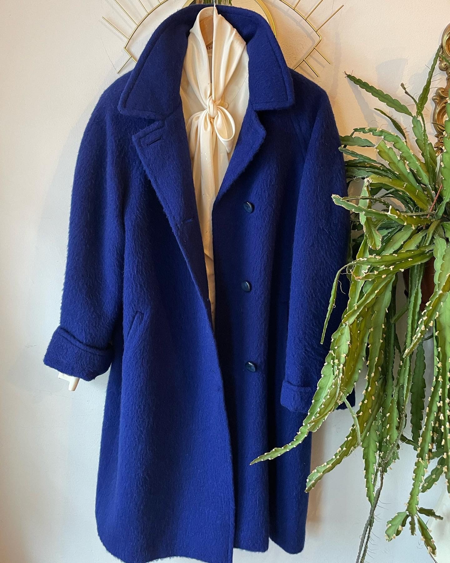 cobalt blue peacoat