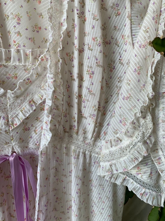 Vintage 70s two pieces night gown