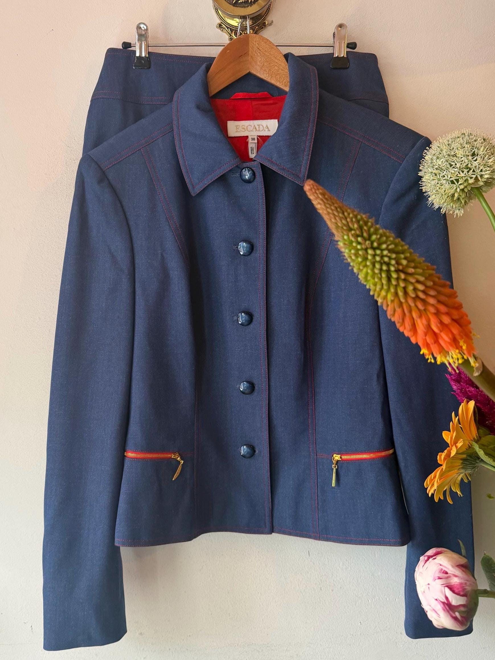 Escada denim jacket - Etsy 日本
