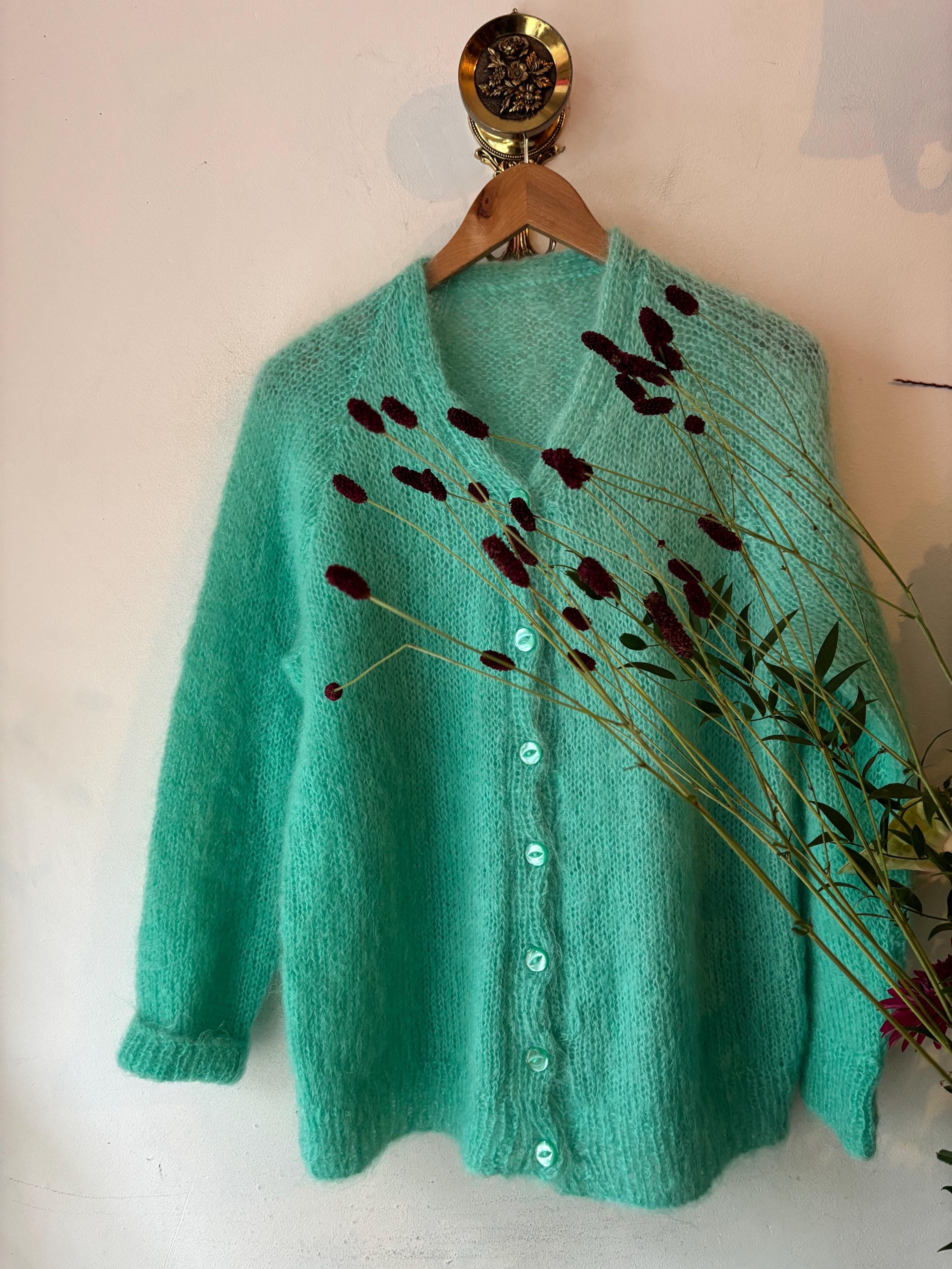 80年代ヴィンテージ モヘアウール カーディガン - Etsy 日本