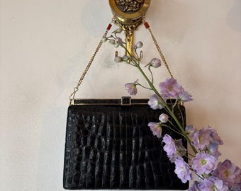 Vintage 70s leather Evening Bag