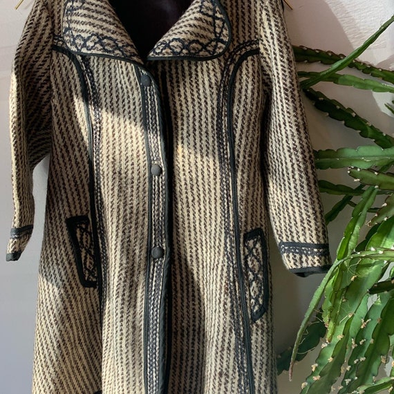 Vintage kids Guatemala wool Embroidered coat