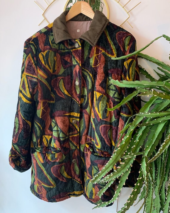Vintage fall velvet coat