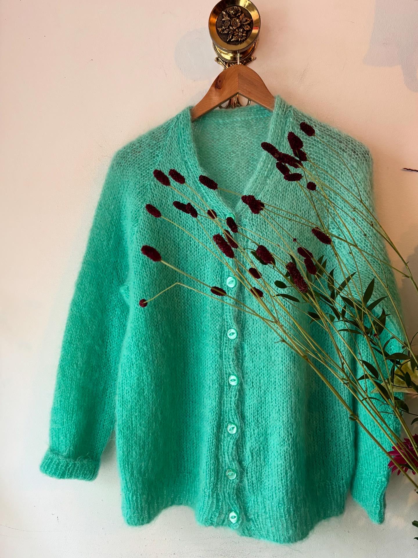 80年代ヴィンテージ モヘアウール カーディガン - Etsy 日本