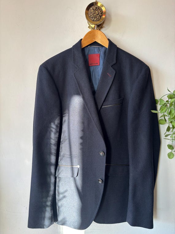 Vintage 80s Dark blue Pierre Cardin Blazer