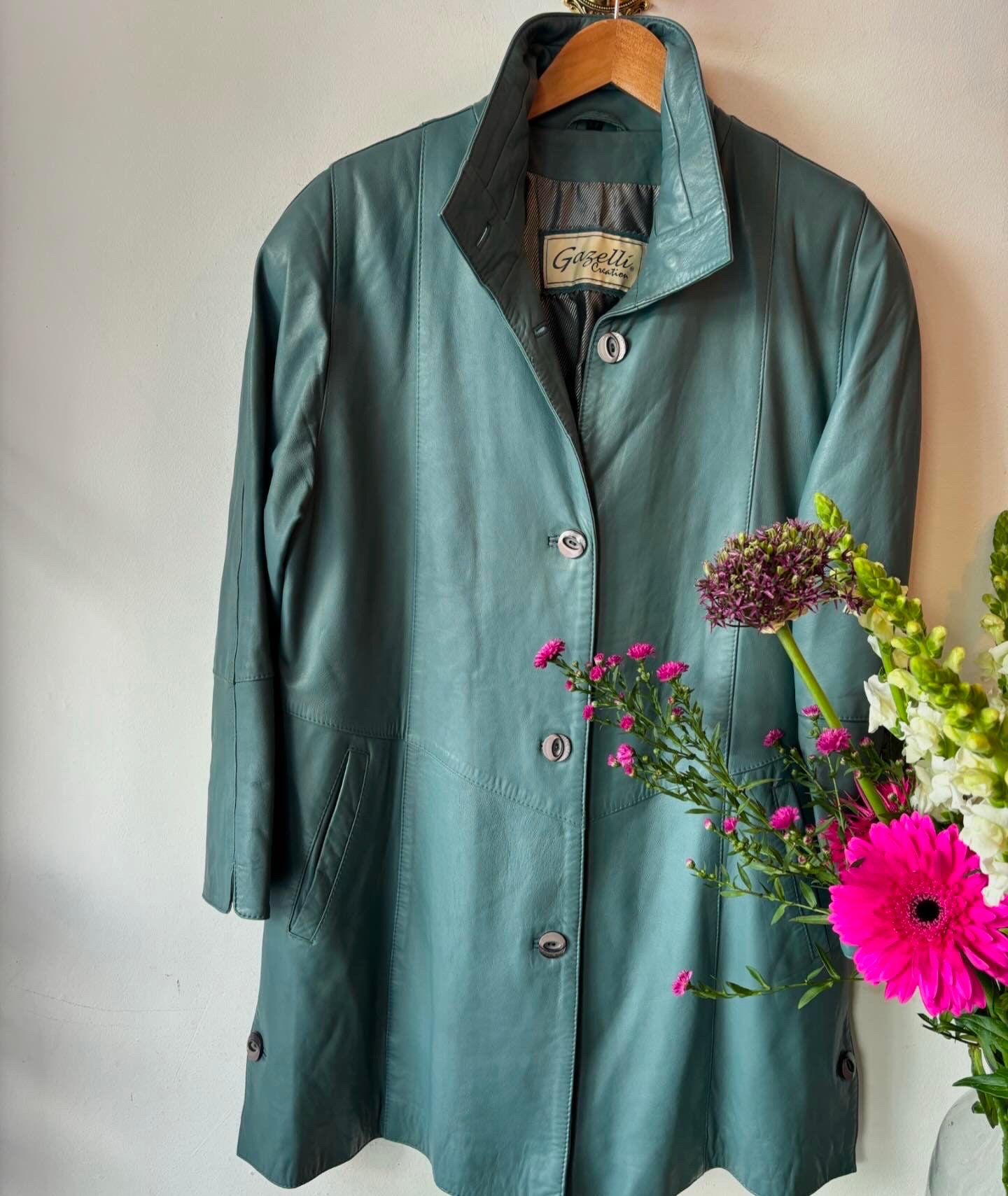 【vintage】 Oversizecoat Mod Vintage 1980s Leather Oversized Coat - Etsy