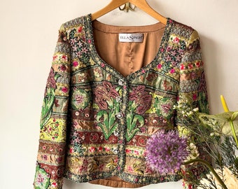 Vintage 80s Ella Singh sequin blazer