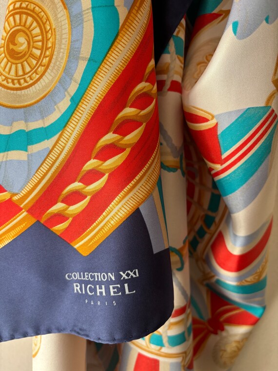 Vintage Richel Paris Silk Scarf - Etsy