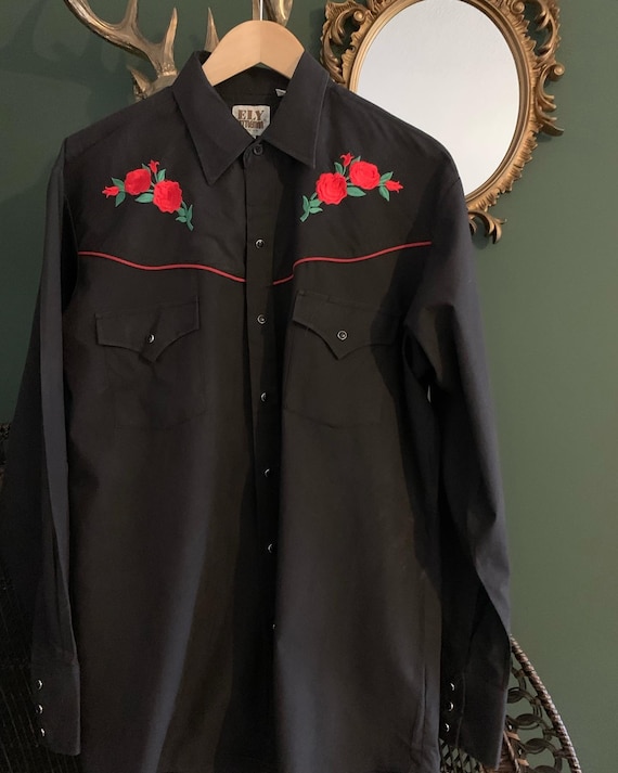 Vintage western Embroidered blouse