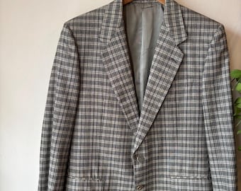 Vintage 60s 70s PIERRE CARDIN Jacket Nautical Blazer Blue