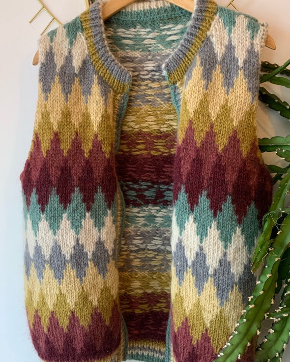 Vintage mohair wool cardigan