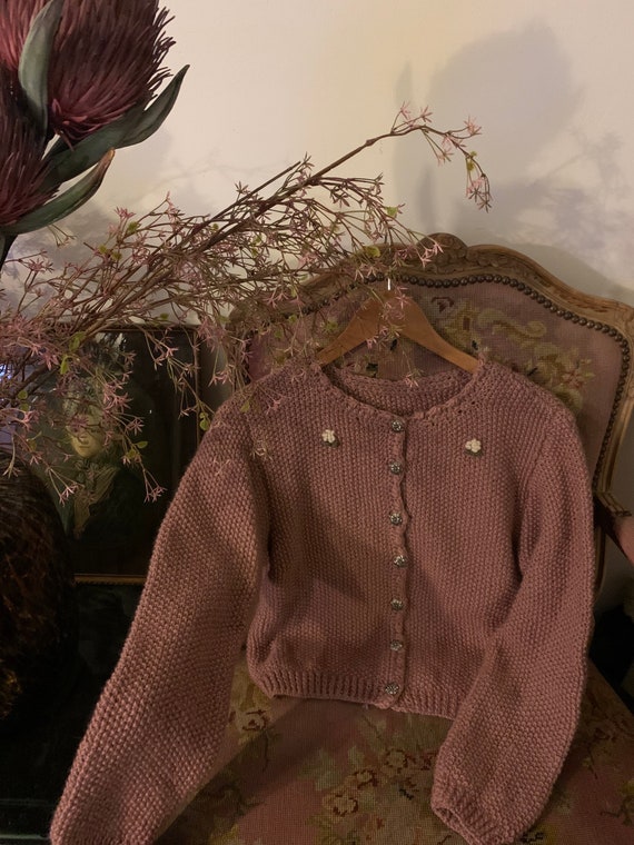 Vintage folkore Embroidered cardigan