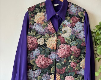 gilet vintage Tapisserie Florale