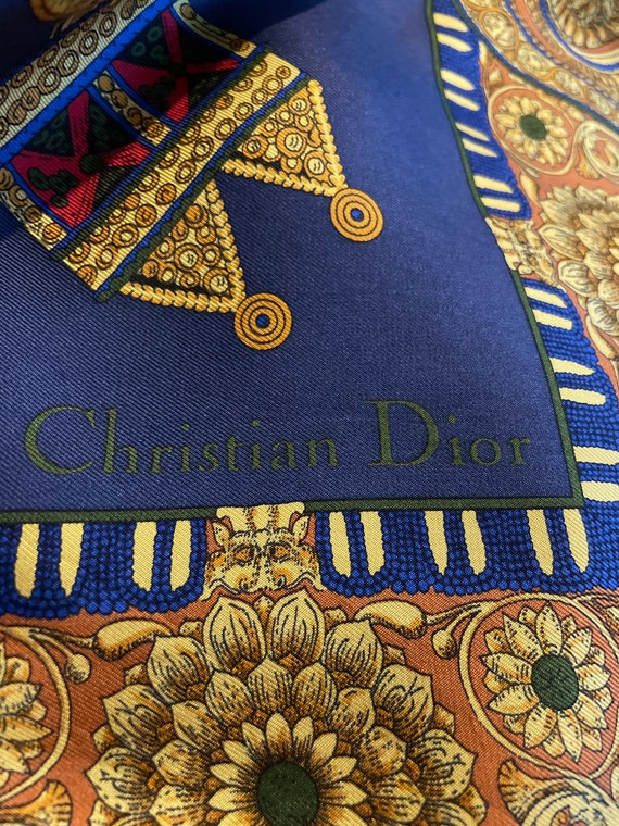 CHRISTIAN DIOR silk scarf