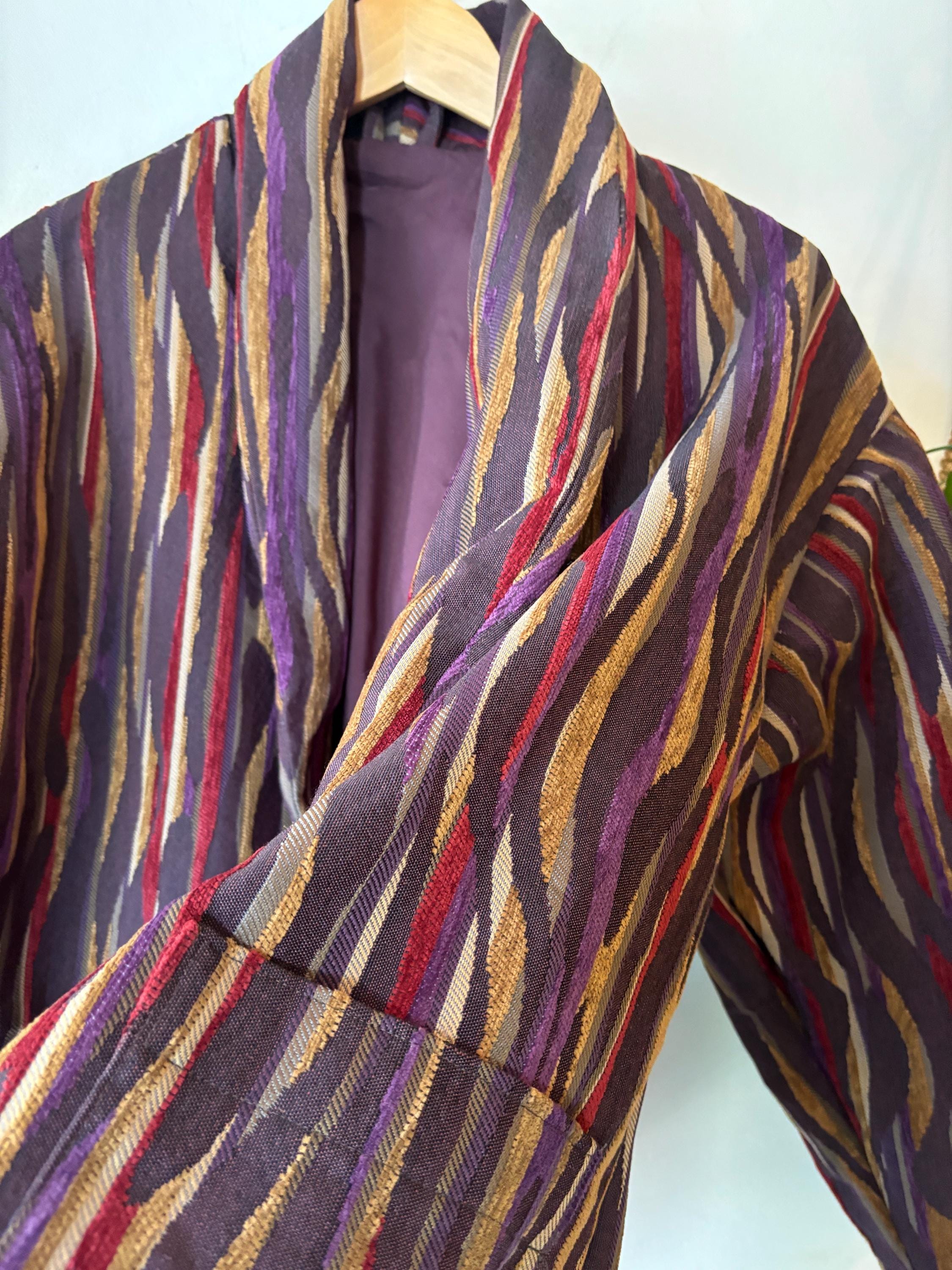 【COLOR iN ID】Retro Cotton Autumn Jacket VINTAGE Jacket Clockhouse Size 34 Nylon Colorful Boho Hippie