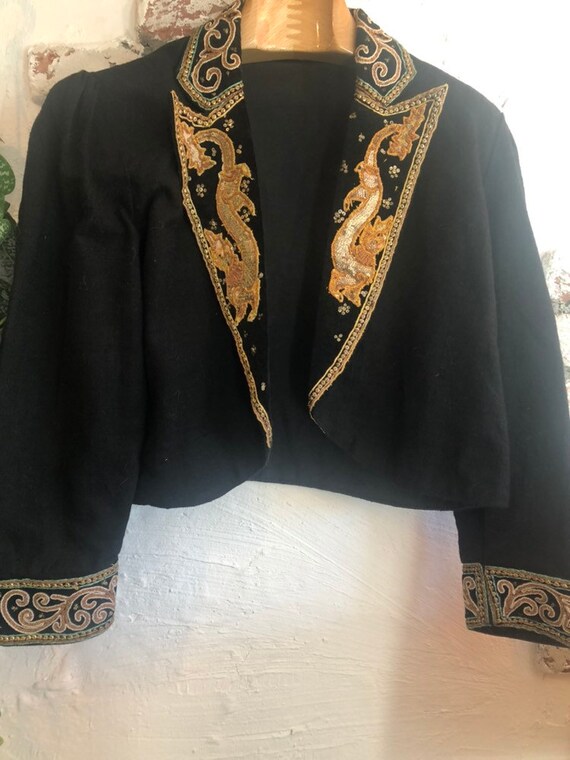 Vintage Embroidery cotton jacket