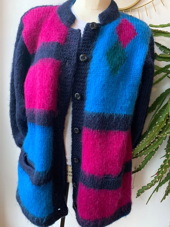 Vintage hipster mohair cardigan