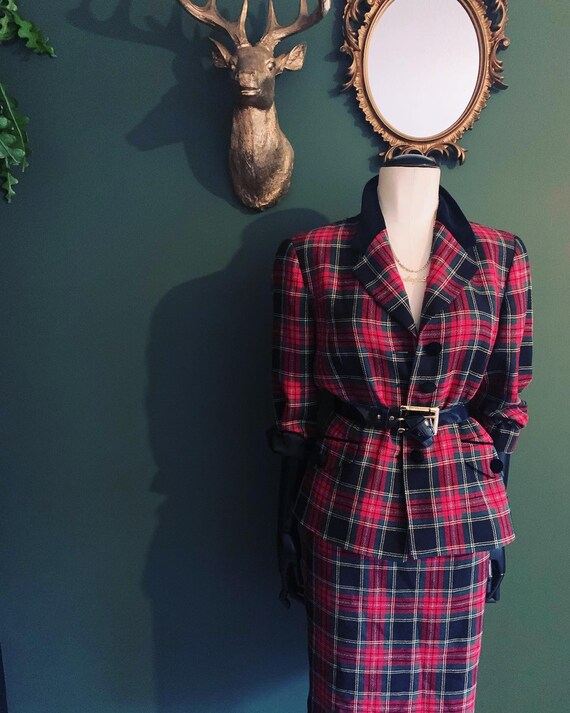 Vintage Tartan two pieces set