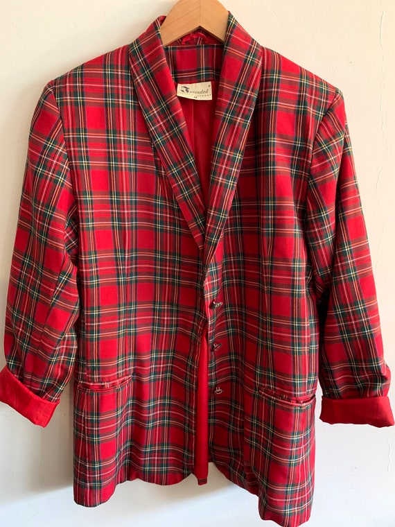 Vintage tartan blazer