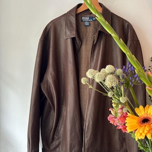 Vintage 1980s Polo by Ralph Lauren Leather Jacket