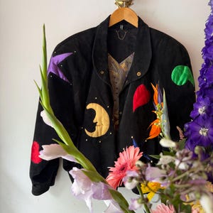 Vintage-Bomberjacke aus Wildleder aus den 1980er Jahren