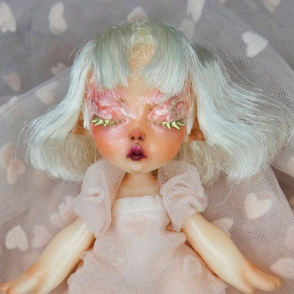 Muñeca BJD, bonita, soñolienta, soñadora, artdoll, juguete ooak