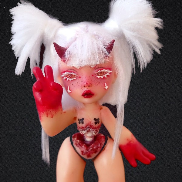 Muñeca BJD lindo diablo artdoll art toy ooak stl