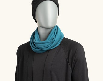 Unisexe Blue Scarf, foulard d’hiver, foulard bleu hiver LOOP