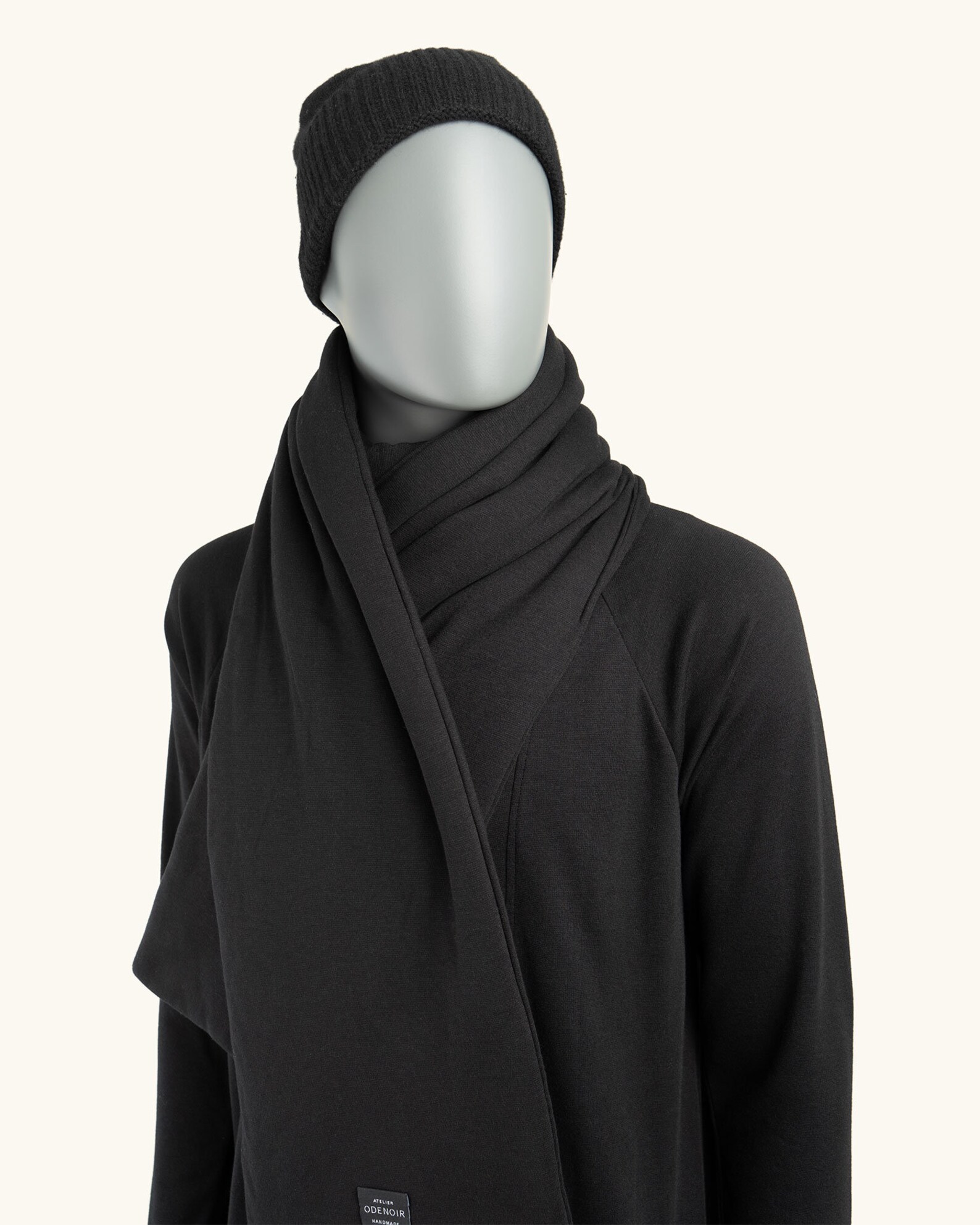 Unisex Thermal Scarf Black Thermal Vegan Scarf Scarfs Made Etsy