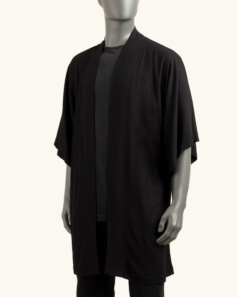Handmade in Berlin Black Kimono II Kimono Robe Kimono Cardigan Haori Jacket