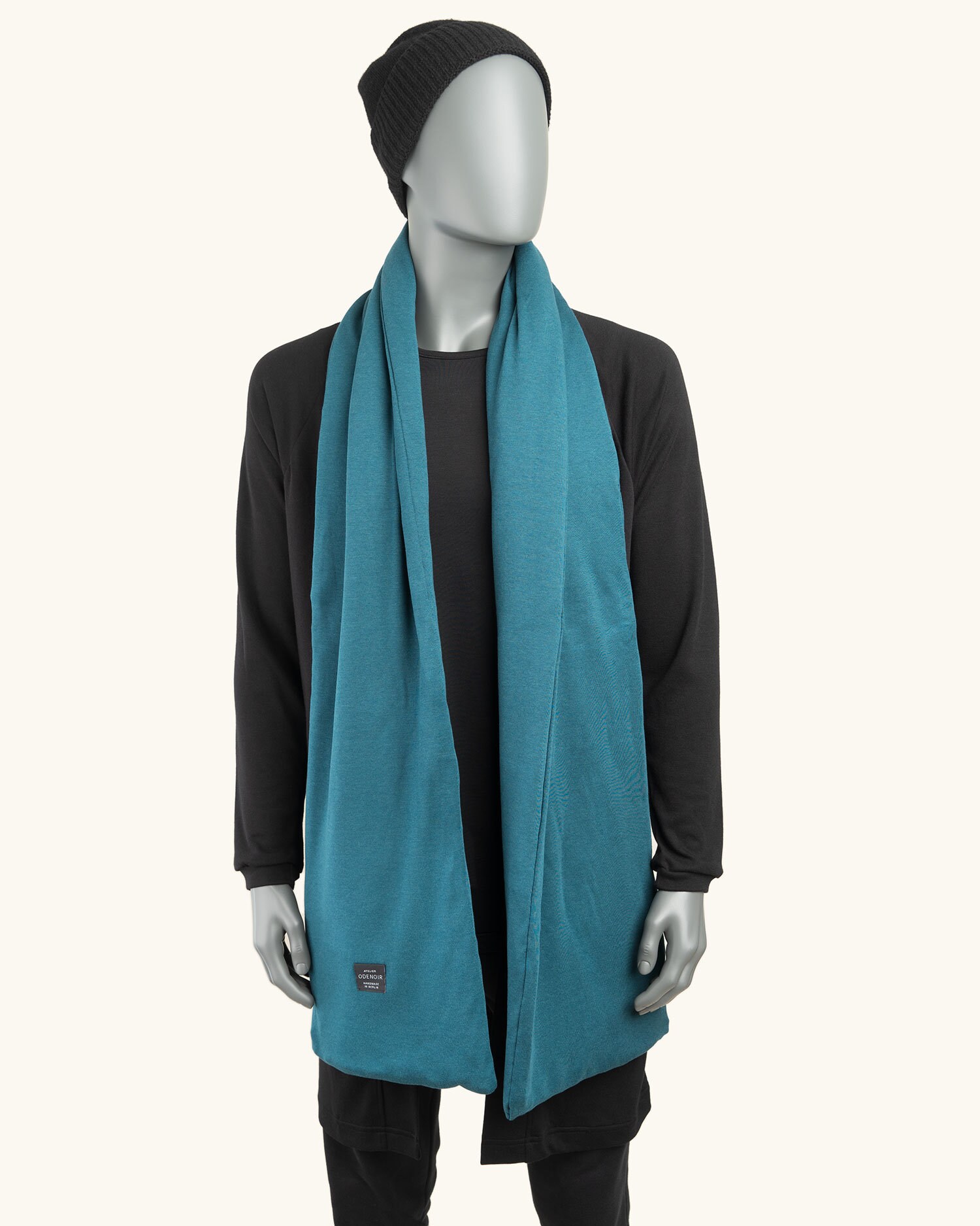 Unisex Thermal Scarf Blue Thermal Vegan Scarf Scarfs Made Etsy