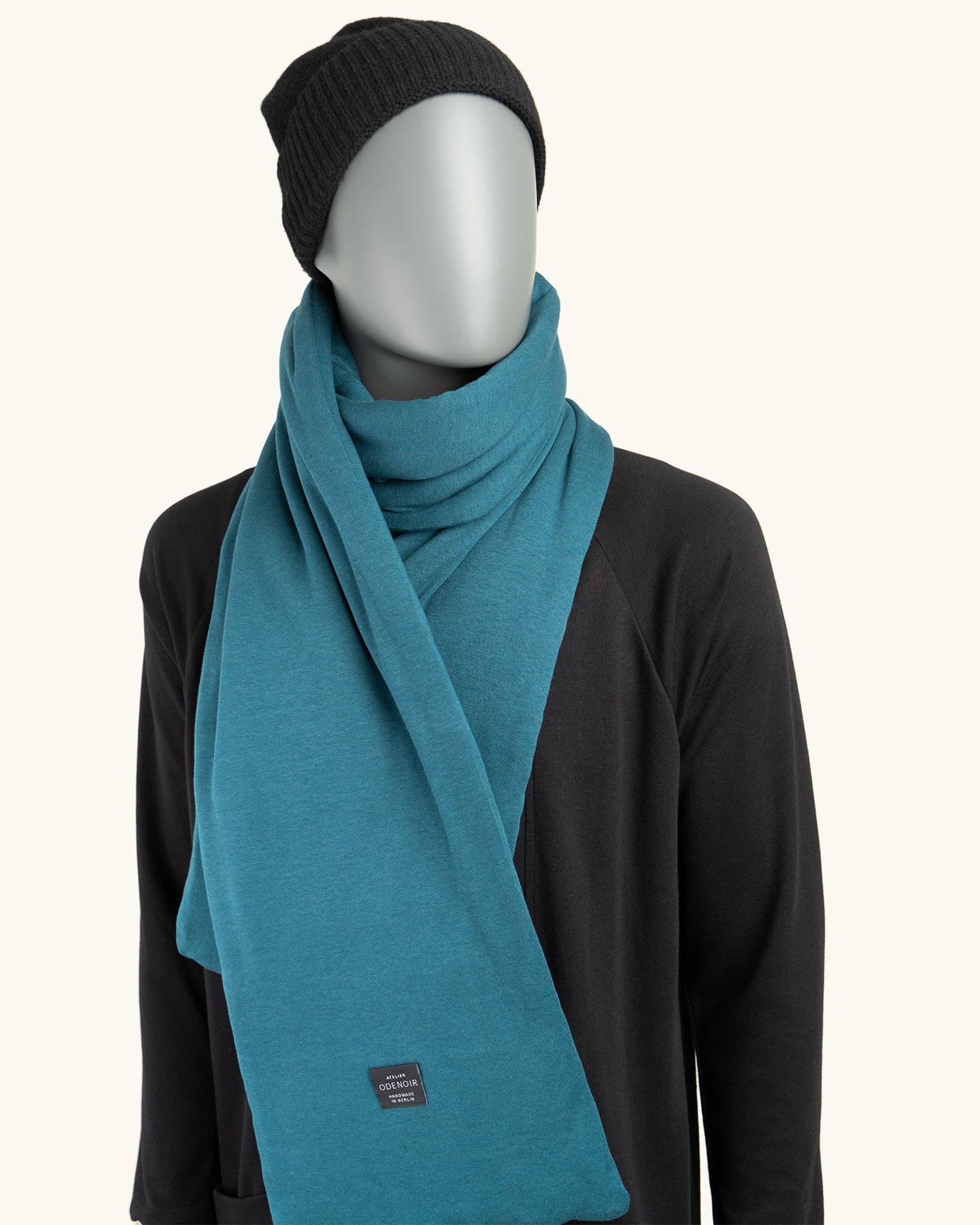 Unisex Thermal Scarf Blue Thermal Vegan Scarf Scarfs Made Etsy