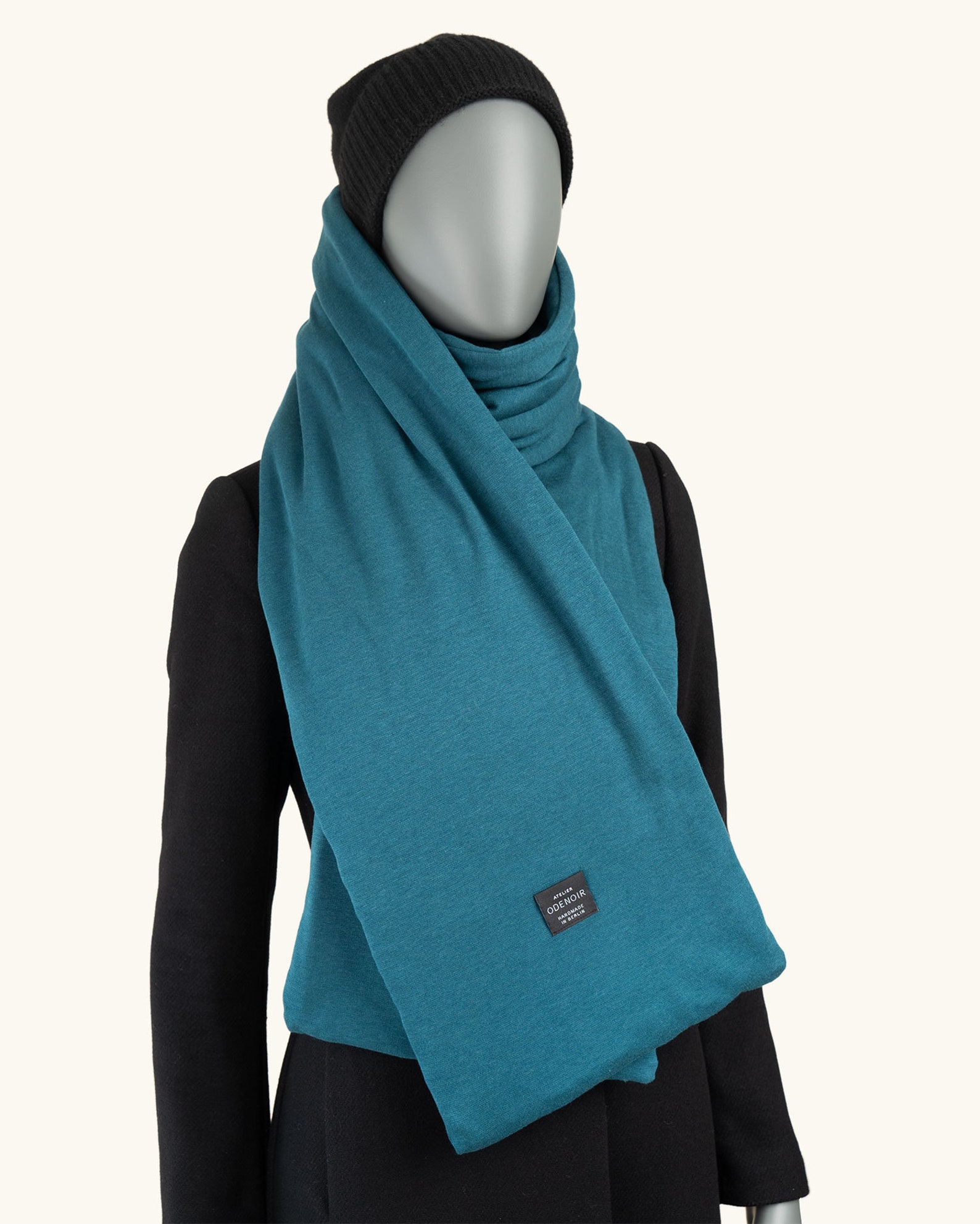 Unisex Thermal Scarf Blue Thermal Vegan Scarf Scarfs Made Etsy