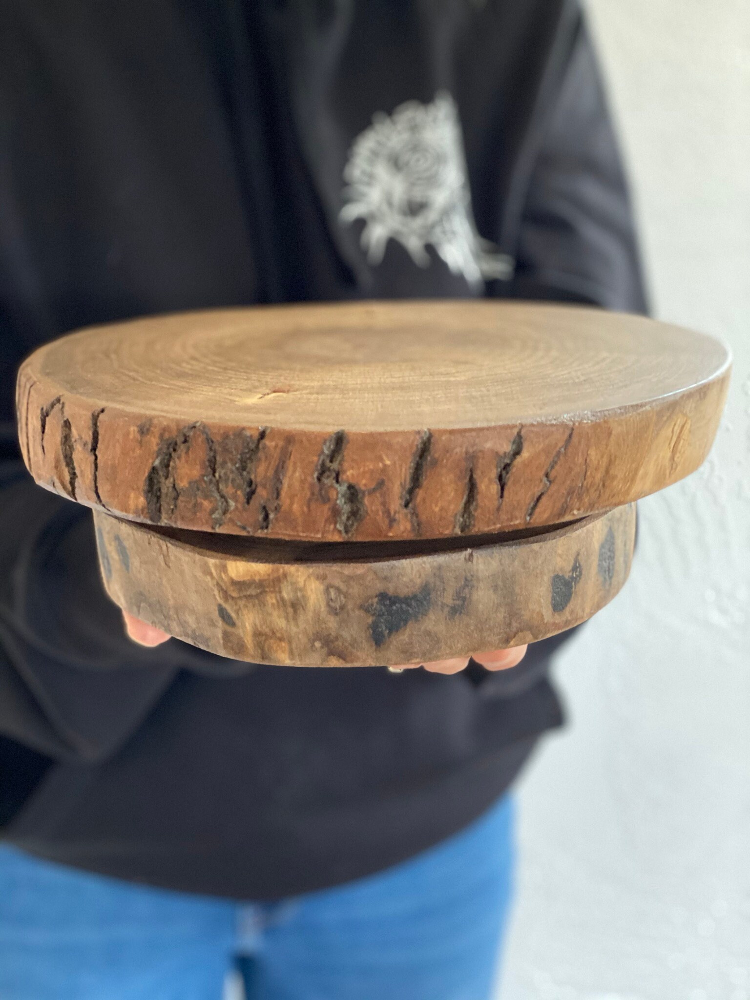 Small Wood Lazy Susan Turntable Etsy