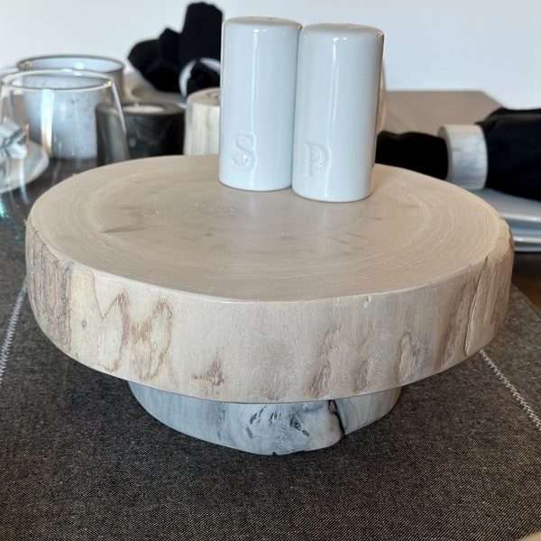 Small lazy susan turntable made from our fallen timbers