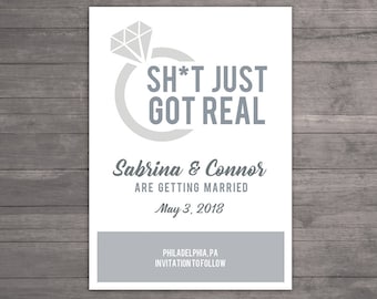 Shit Just Got Real - Etsy