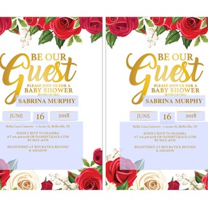 Princess Baby Shower DIY Printable Invitation Instant - Etsy