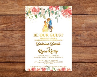 Wedding Celebration DIY Printable Invitation - Instant Download - Editable