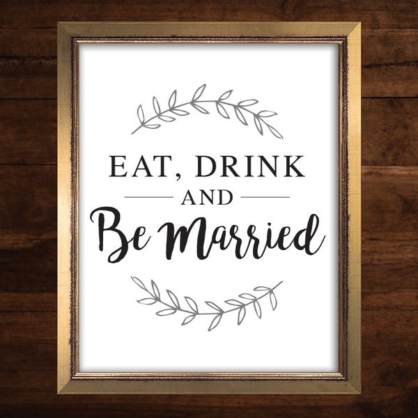 Eat Drink Married - Etsy