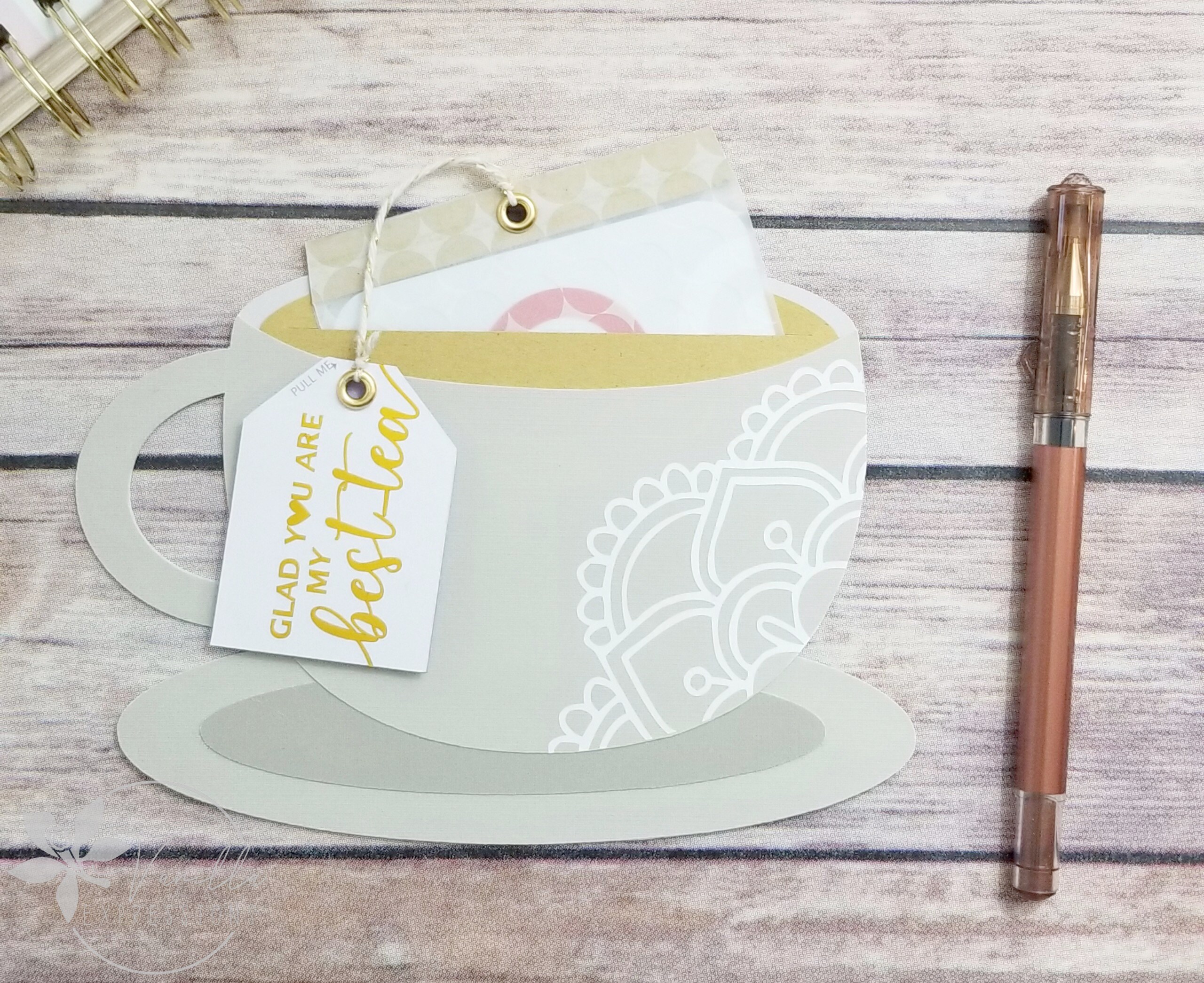 Tea Gift Card Holder tea Cup Card cup of Tea tea Lover Gift Etsy