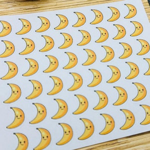 Planner Sticker Mini 1cm, 48 pcs Kawaii Banana Fruit Cute Doodle
