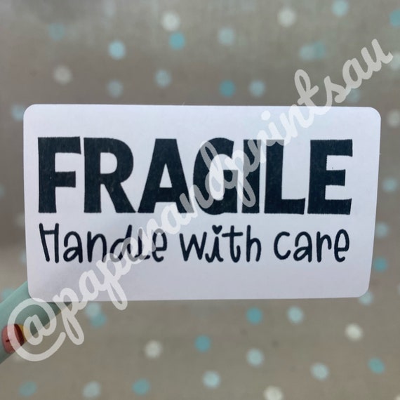 Labels Paper & Party Supplies Small Business Packaging Fragile Stickers