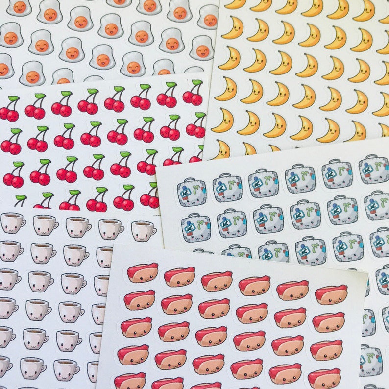 48 pcs Potato Chips Snack Cute Doodle Planner Sticker Sheet