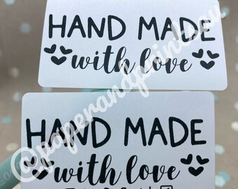 Handmade With Love Sticker | Small Business Packaging (50-100 pcs)