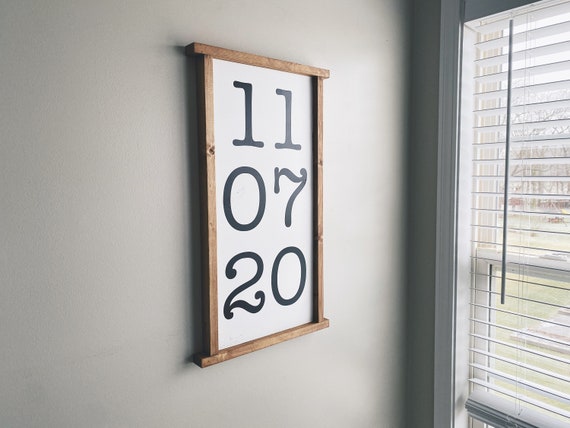 Personalized Wedding Date Anniversary Sign Gift | Master Bedroom Wall Decor | 5th Anniversary Gift | room aesthetic minimalist | Christmas