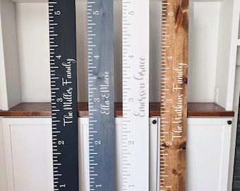 Growth Chart Ruler | Wood Ruler | Kids Room Decor | Rustic Ruler | Kids Height Ruler | Family Growth Chart | Baby Shower Gift