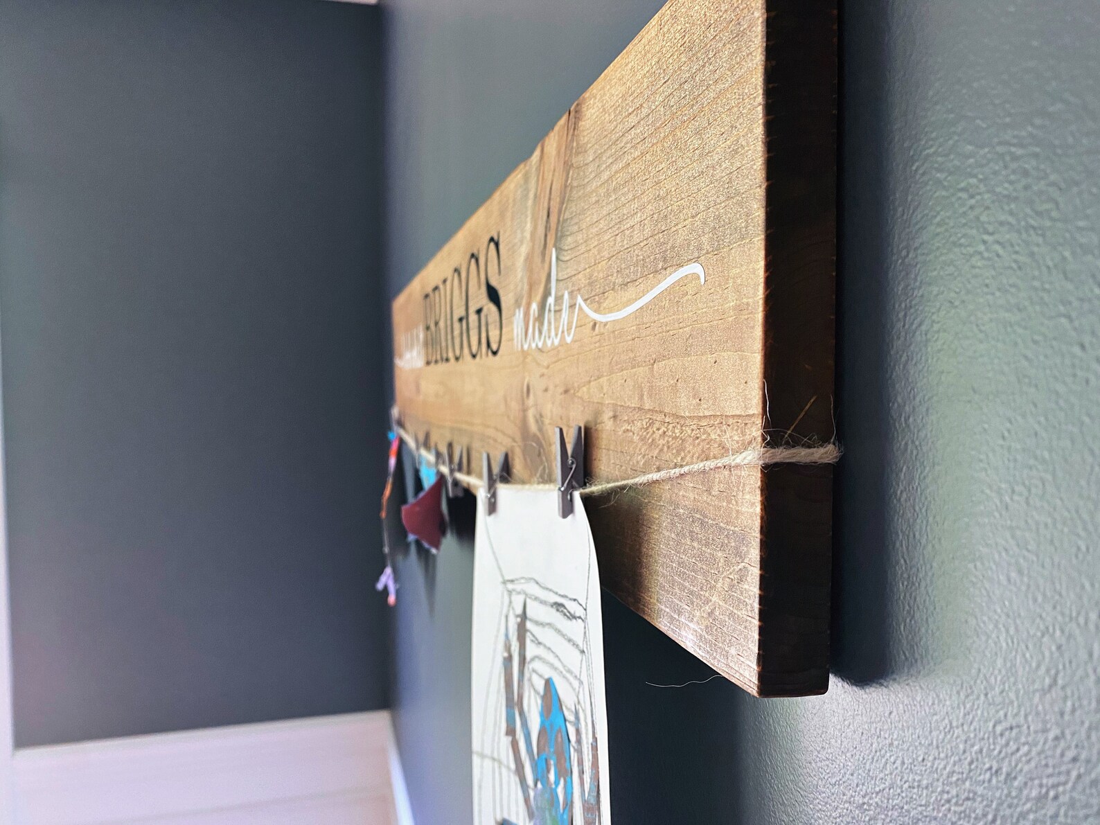 Grandparent Look What I Made Sign Grandkids Artwork Display Etsy